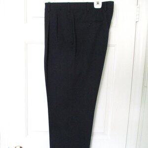 Brooks Brothers Mens Pleated Black Wool Dress Slacks Pant NWOT - Size 37W x 30L
